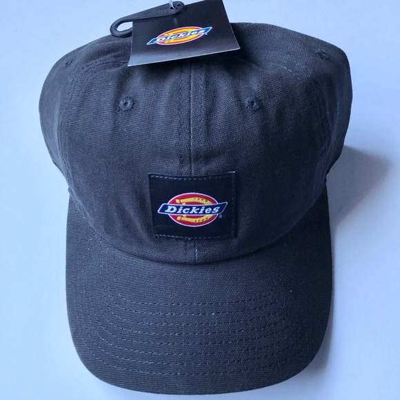 NEW DICKIES Cap Washed Canvas Hat Black Adjustable Snapback One Size Men’s - Picture 3 of 15